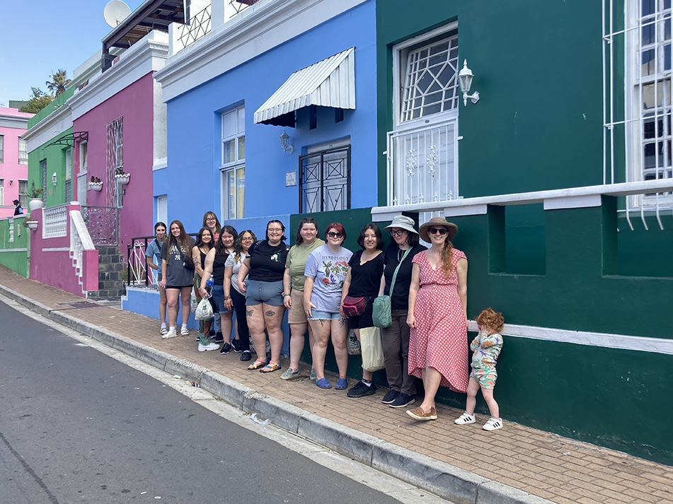  Students touring the Bo-Kaap Neighborhood of Cape Town, South Africa