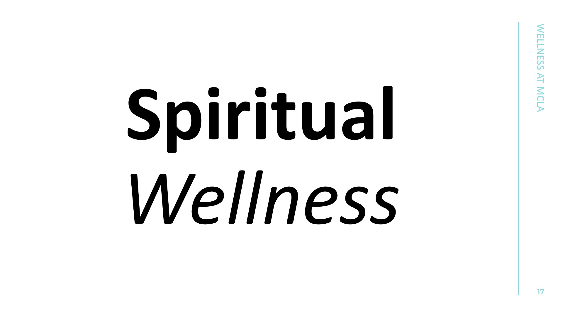 Spiritual Wellness