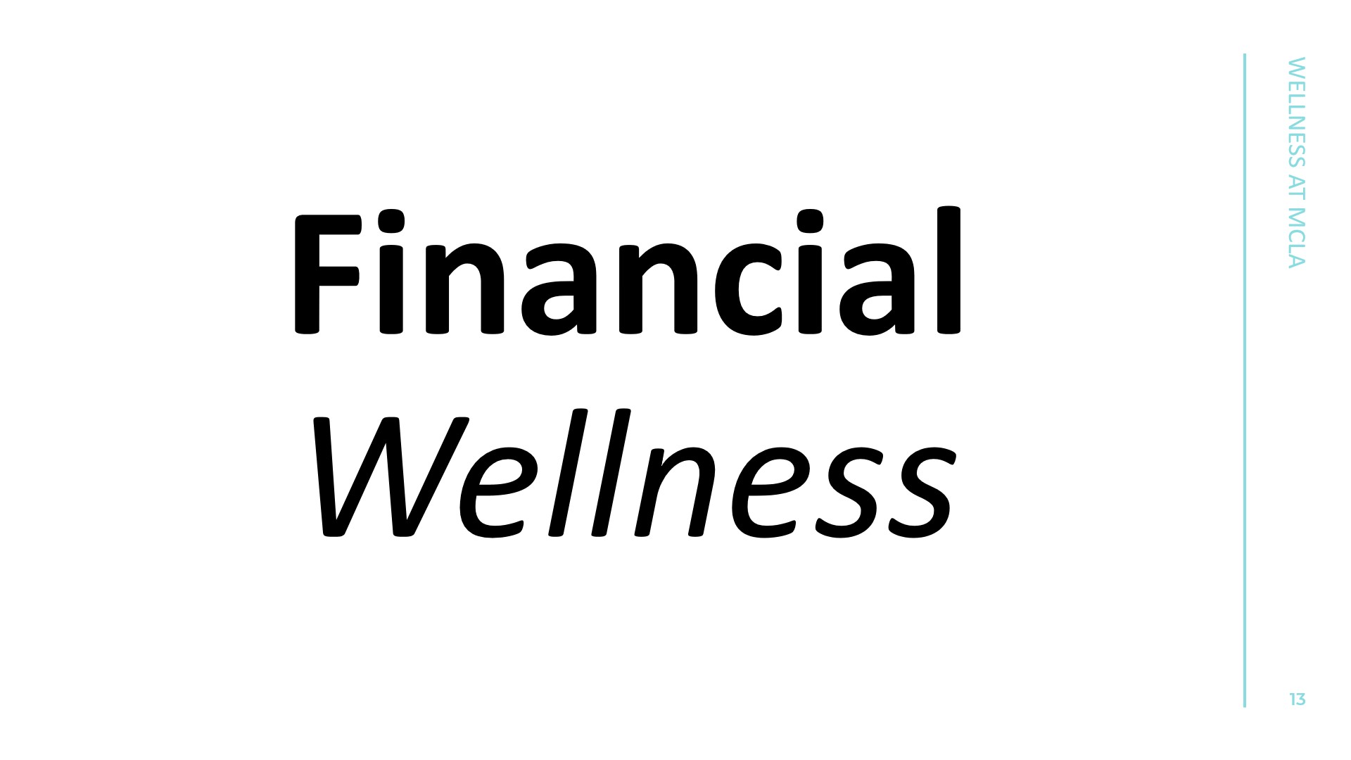 Financial Wellness