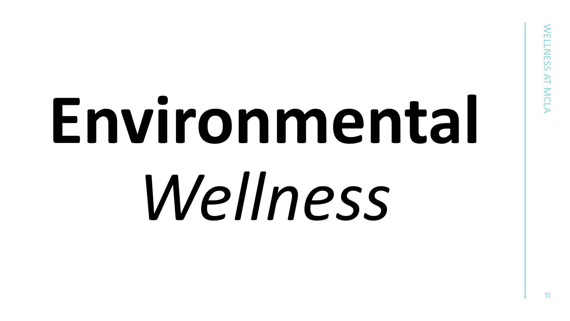 Environmental Wellness