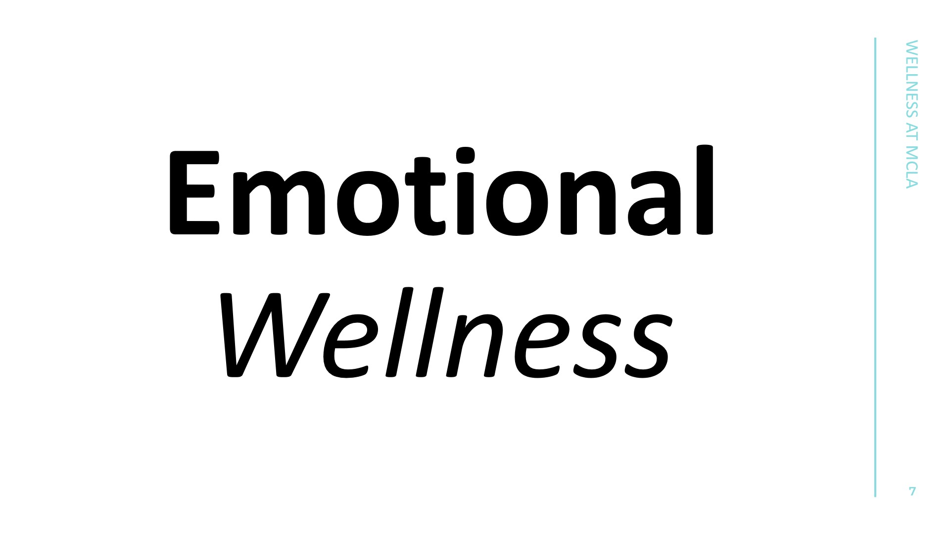 Emotional Wellness