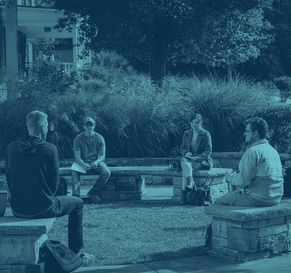 Students in an outdoor class