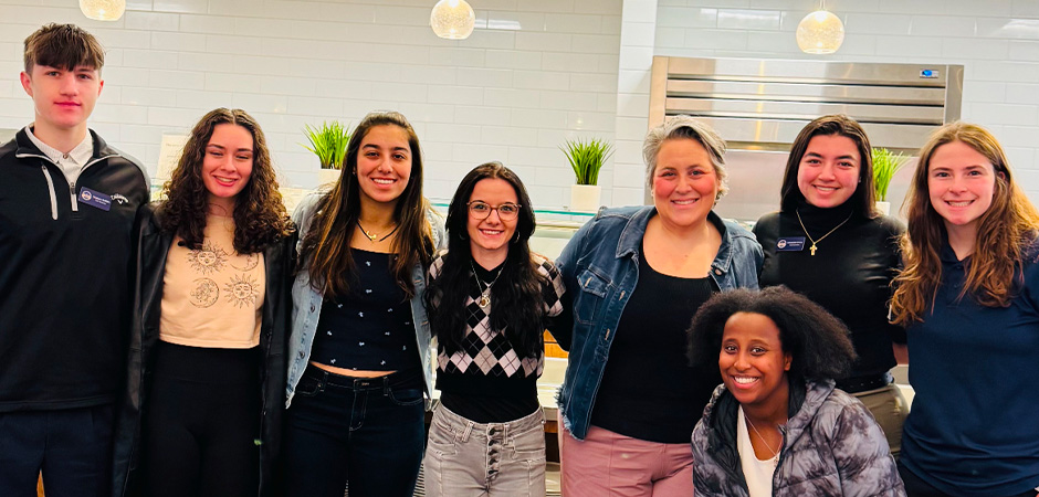 MCLA's Paige Dupur and friends