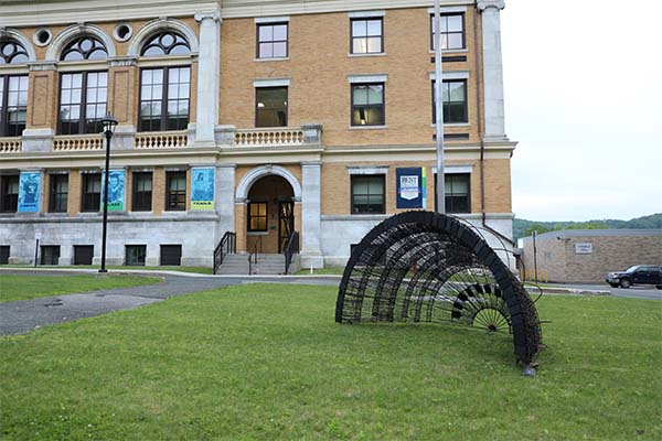 Artistic display on campus.