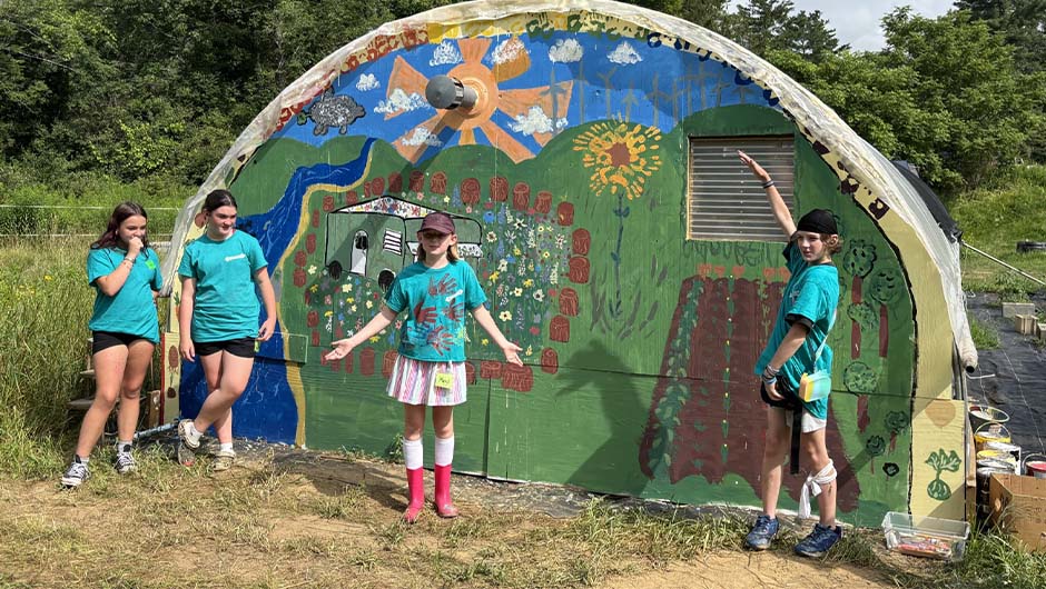Kids at the Many Forks Farm