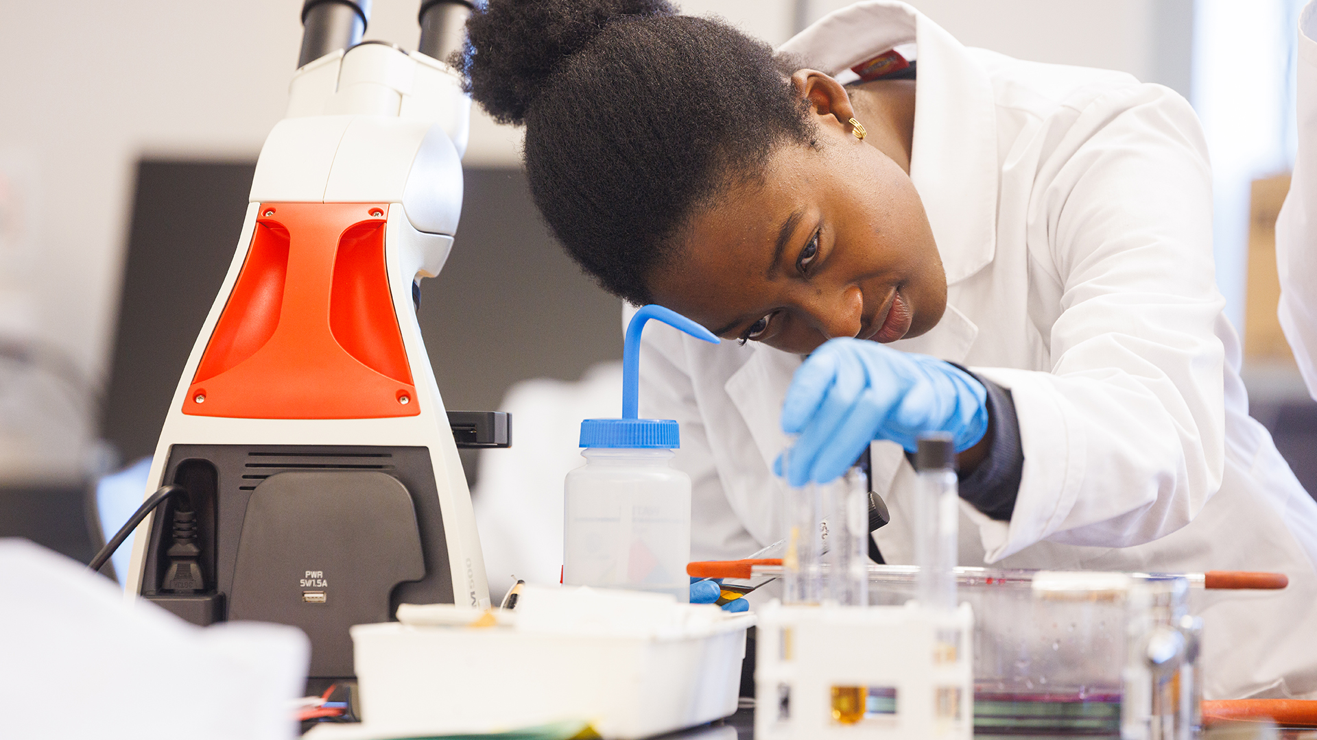 MCLA biology student